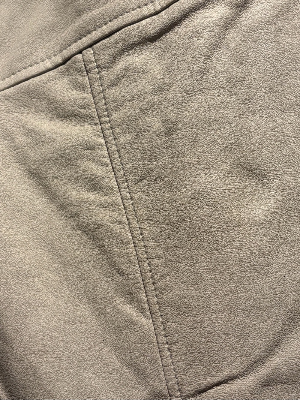INC International Concepts Cream Jacket with Tan Faux Fur Shawl Collar - Picture 3 of 5